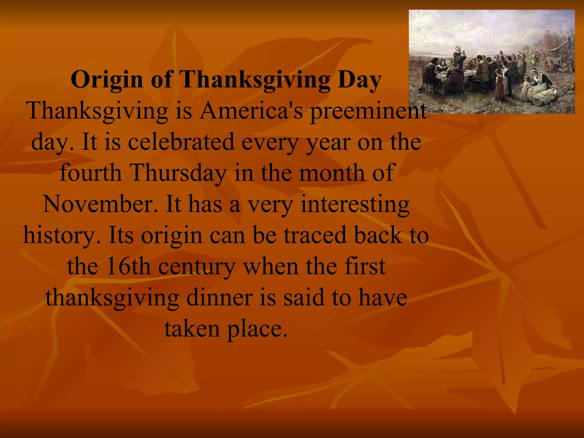 thanksgiving day | ppt